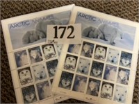 ARCTIC ANIMALS STAMPS 3 MINT SHEETS