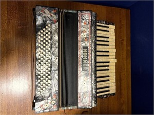 Hohner Accordion and a Hohner Guitar
