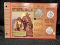 1921 Morgan silver Dollar on United States mint