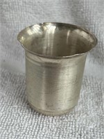 STERLING SILVER SHOT GLASS 2 INCHES .67 TOZ