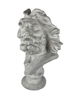 Hand Made Zeus / Moses Wind Swept Plaster Bust