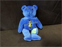 blue Mr. Peanut Beanie Bear 2005