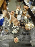 Several Dog Figurines