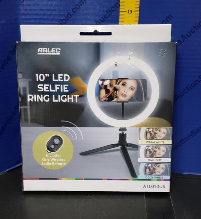 Arlec 10" LED Ring Light