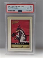 2002 Fleer Authentix Albert Pujols 71 PSA 8