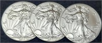 (3) 2018 Silver Eagles