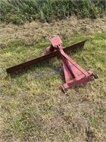 Three-point hitch angle back blade