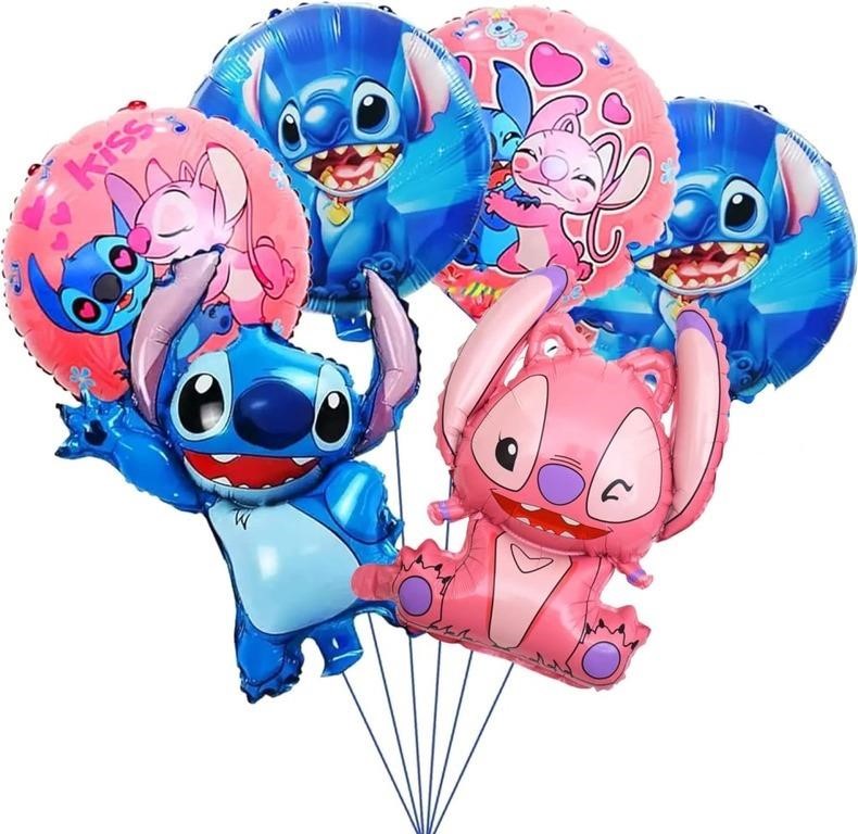 6 PCS Lilo Stitch Birthday Party Balloons, Stitch