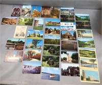 35 mixed United States postcards