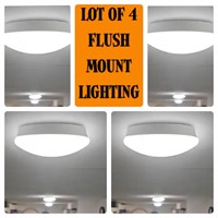 Lot of 4 - 11” LED Flush Mount Ceiling Light