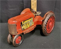 Vintage Marx Toy Tractor Tin Litho