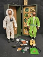 (2) 1964 Hasbro GI Joes w/Locker and Assessories