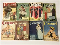 Set of 8 Vintage Coronet Magazines
