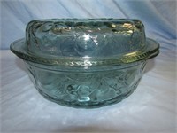 Covered Oven Proof Glass Dish 12" W