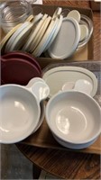 CORNING WARE GRAB IT 15 OZ BOWLS WITH GLASS &