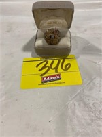 BLACK HILLS GOLD & SILVER RING W/ BOX