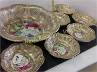 hand painted berry set-Nippon