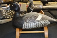 Full Size Blue Bill Drake Decoy with Stand