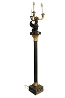 A Bronze Figural 3 Lights Floor Lamp