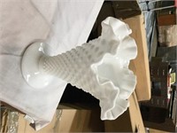 Fenton Glass Flour Vase
