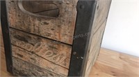 Rare 1956 Sealtest wood milk crate with metal