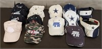 Large Box of Ball Caps, Cowboys, Steelhead, etc
