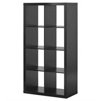BH & Gardens 8-Cube Storage  Solid Black