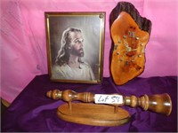 Jesus picture Wood clock