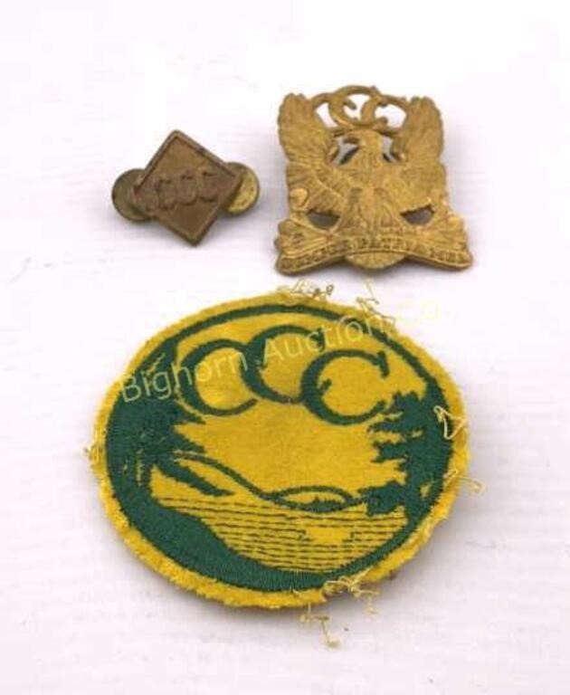 1930s Civilian Conservation Corps Pin & Patch