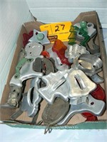 FLAT OF OLD COOKIE CUTTERS INCLUDING GREEN WOOD