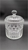 VINTAGE FIFTH AVENUE CRYSTAL CANISTER - APPROS 8 1