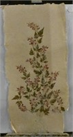 UNFRAMED PRESSED FLOWERS ON RICE PAPER