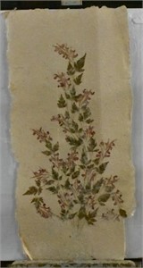 UNFRAMED PRESSED FLOWERS ON RICE PAPER