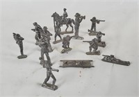Lot Of Various Cast Metal Soldier Figures