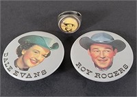 Dale Evans & Roy Rogers Pins & Ring (Sz. 6)
