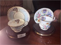 AVON REP AWARD CUPS SAUCERS