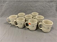 Set of (8) Longaberger Pottery Mugs