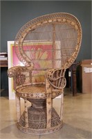 RATTAN WING CHAIR