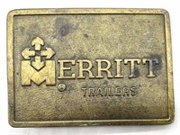 Merritt Trailers Belt Buckle 3.25”