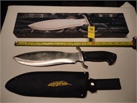 NEW 15'' BOWIE KNIFE W/SHEATH