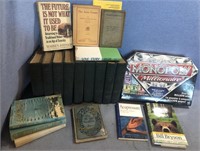 Book & Game Lot Includes Vintage Books (1899’ &