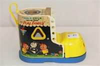 Vintage Fisher Price Lacing Shoe with Play Family