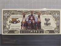 Cheerleading banknote