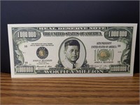 John f Kennedy million Dollar Banknote