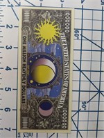 Sun & moon novelty banknote