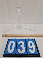 Decanter And Shot Glass Set