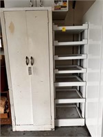 Metal Cabinet (22" x 18" x 60" T) and 7-Shelf