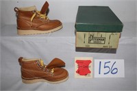 PETERMAN BOY'S LEATHER BOOTS SIZE 10 MAPLE