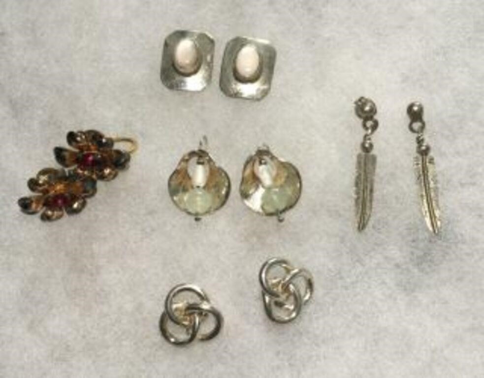 Vintage Earrings Collection (5 pair)