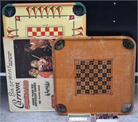 (2) Vtg Carrom Game Boards + Pieces